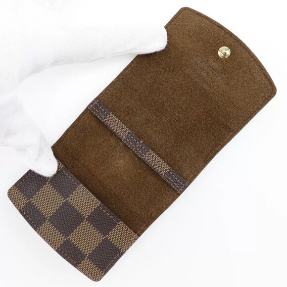 LOUIS VUITTON Cufflink case Other miscellaneous goods M64681 Brown Damier ... - Picture 5 of 6